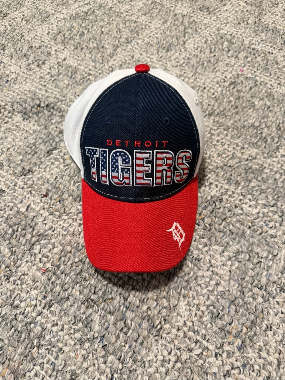Detroit Tigers Miller Lite Tricolor Baseball Cap - Red Navy White
